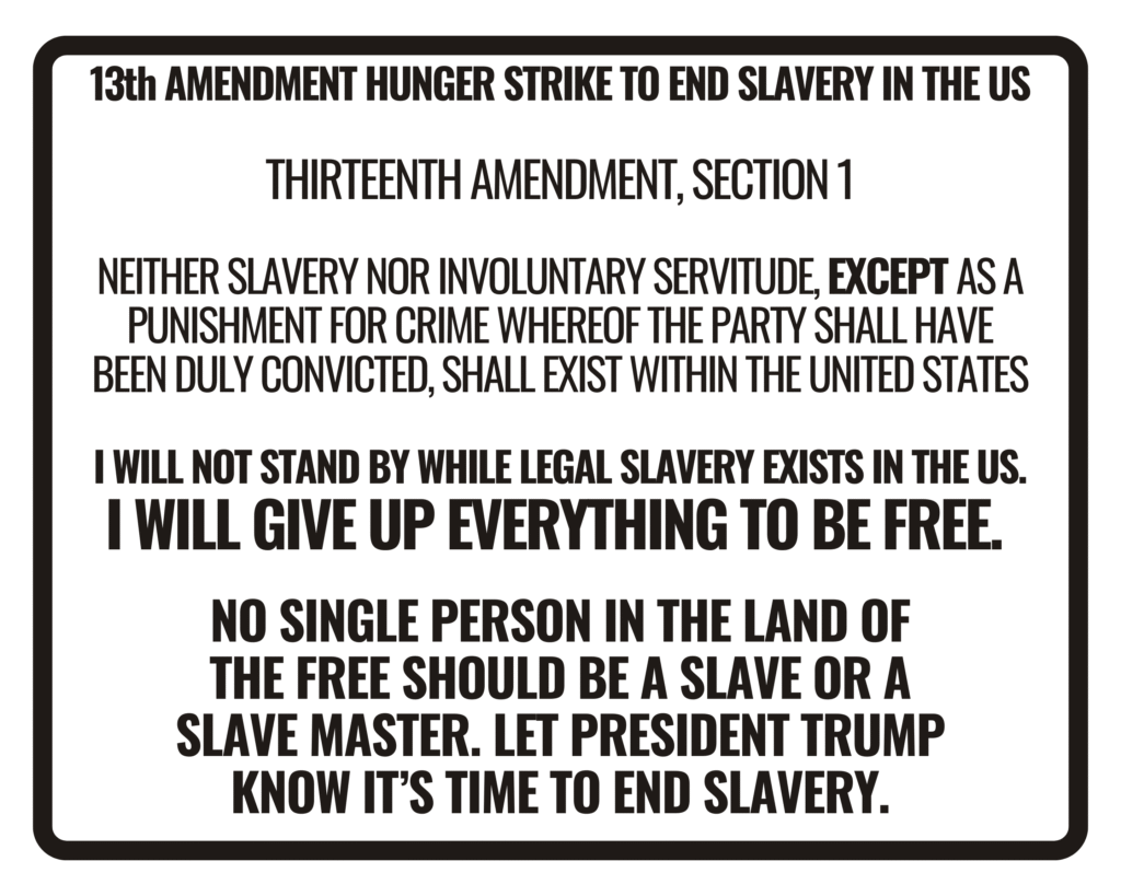 This is the sign I now carry with me as I protest.